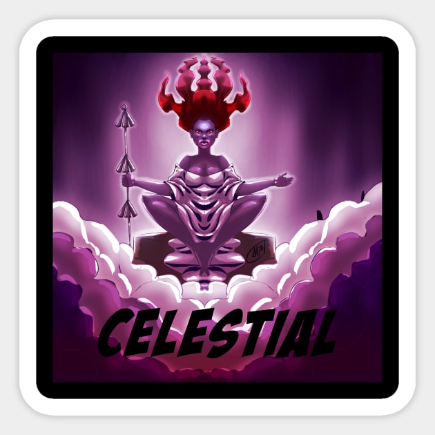 Celestial Sticker by Victore